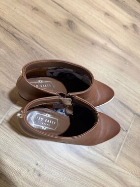 Ted Baker Chestnut Brown Pointed Toe Ankle Booties